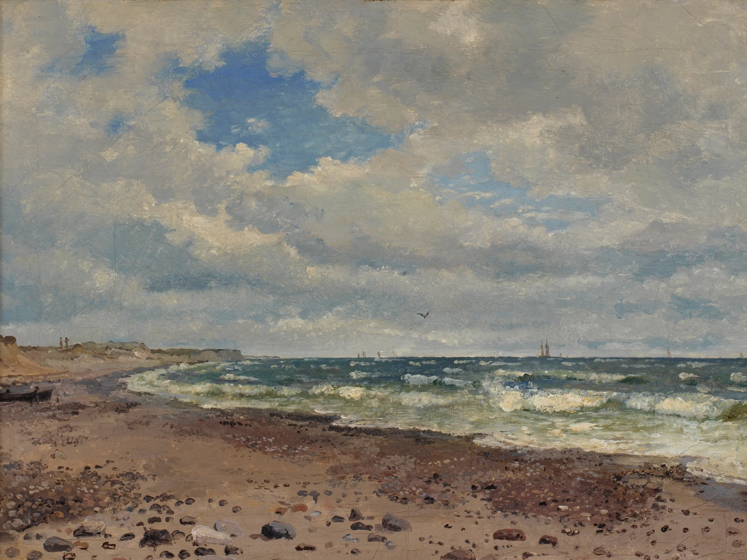 A Beach with Dunes. The West Coast of Jutland, Dankvart Dreyer, 1843