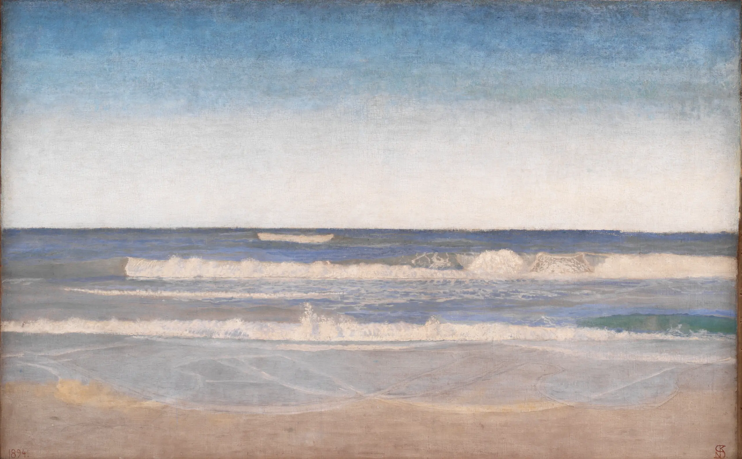 Heavy Swells at the West Coast of Jutland, Niels Skovgaard, 1894